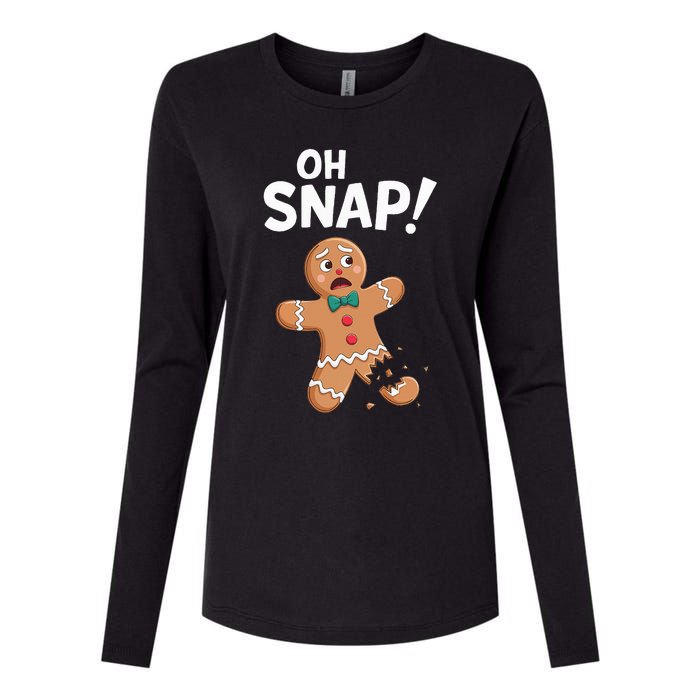 Oh Snap Gingerbread Man Adult Costume Womens Cotton Relaxed Long Sleeve T-Shirt