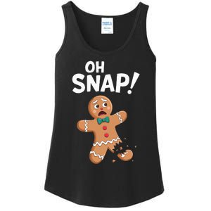 Oh Snap Gingerbread Man Adult Costume Ladies Essential Tank