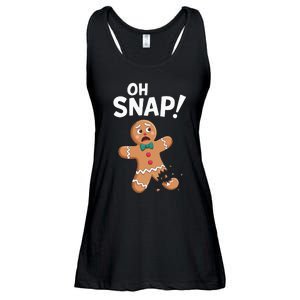 Oh Snap Gingerbread Man Adult Costume Ladies Essential Flowy Tank