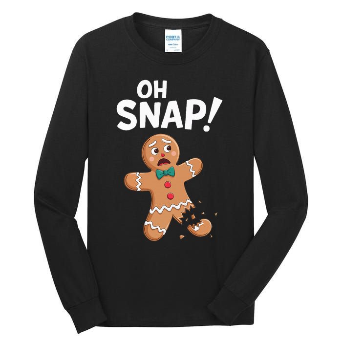 Oh Snap Gingerbread Man Adult Costume Tall Long Sleeve T-Shirt