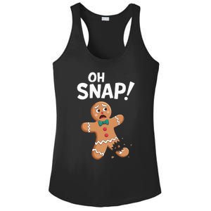 Oh Snap Gingerbread Man Adult Costume Ladies PosiCharge Competitor Racerback Tank