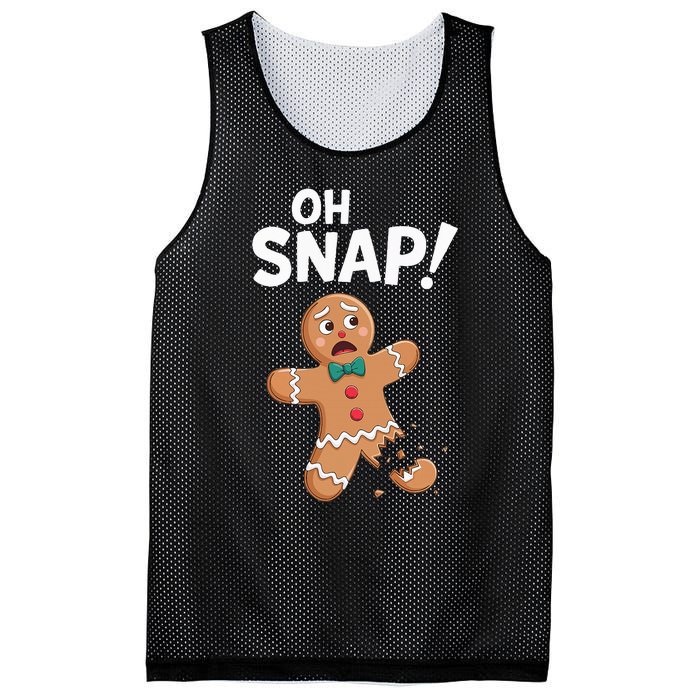 Oh Snap Gingerbread Man Adult Costume Mesh Reversible Basketball Jersey Tank