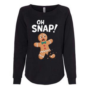 Oh Snap Gingerbread Man Adult Costume Womens California Wash Sweatshirt