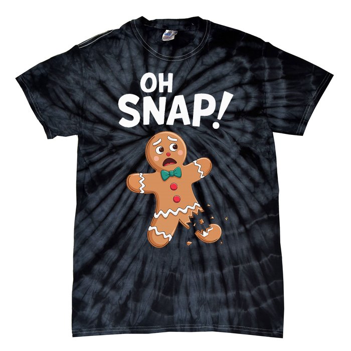 Oh Snap Gingerbread Man Adult Costume Tie-Dye T-Shirt