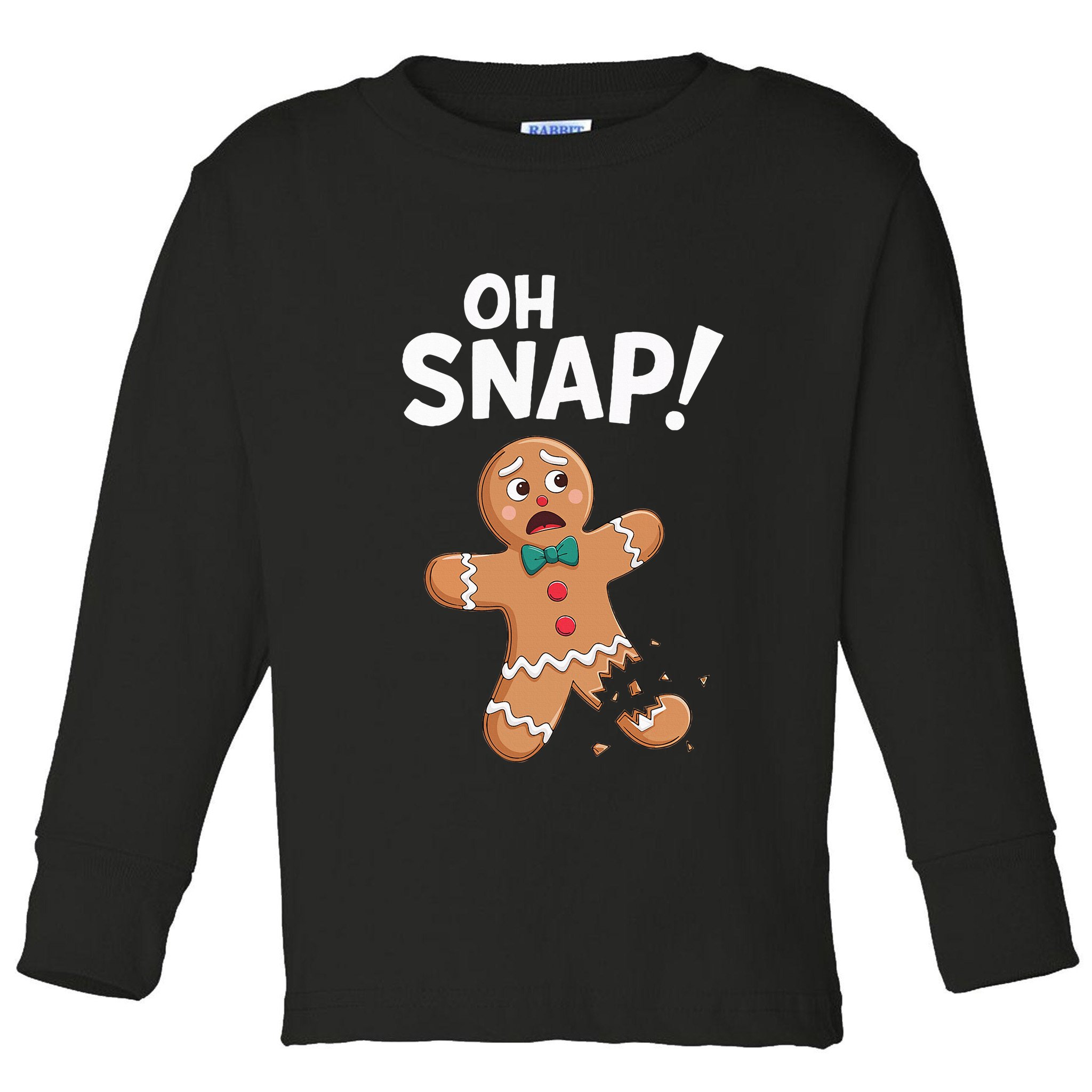 Oh Snap Gingerbread Man Adult Costume Toddler Long Sleeve Shirt