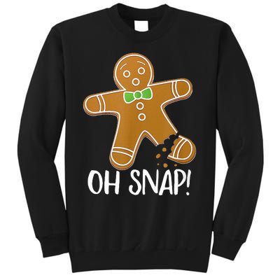 Oh Snap Gingerbread Man Cookie Broken Leg Sweatshirt