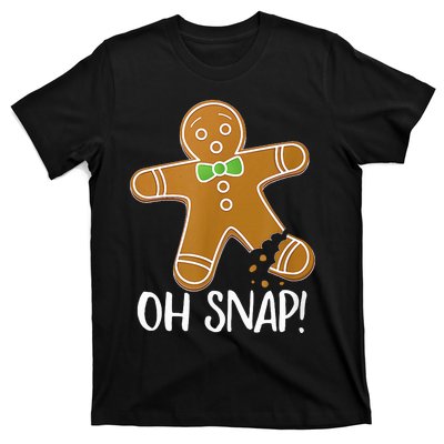 Oh Snap Gingerbread Man Cookie Broken Leg T-Shirt