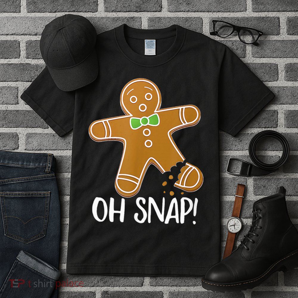 Oh Snap Gingerbread Man Cookie Broken Leg Tall T-Shirt