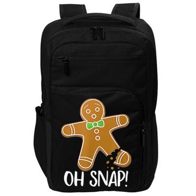 Oh Snap Gingerbread Man Cookie Broken Leg Impact Tech Backpack