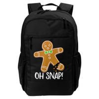 Oh Snap Gingerbread Man Cookie Broken Leg Backpack