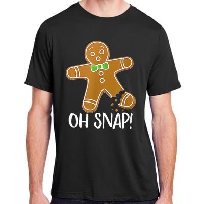 Oh Snap Gingerbread Man Cookie Broken Leg Adult ChromaSoft Performance T-Shirt