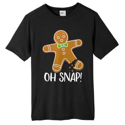 Oh Snap Gingerbread Man Cookie Broken Leg Tall Fusion ChromaSoft Performance T-Shirt