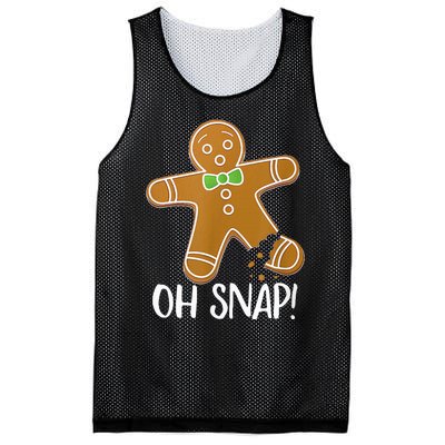 Oh Snap Gingerbread Man Cookie Broken Leg Mesh Reversible Basketball Jersey Tank