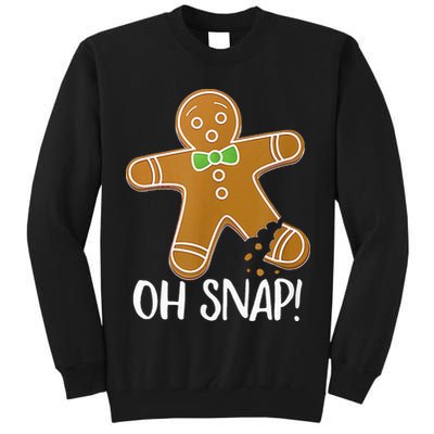 Oh Snap Gingerbread Man Cookie Broken Leg Tall Sweatshirt