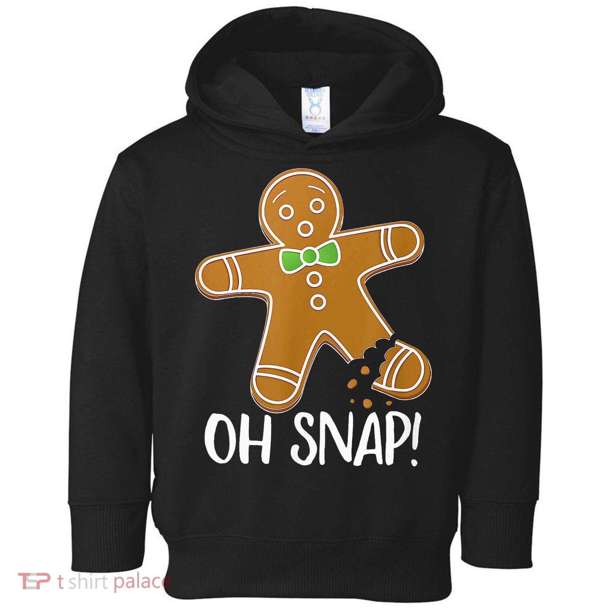 Oh Snap Gingerbread Man Cookie Broken Leg Toddler Hoodie