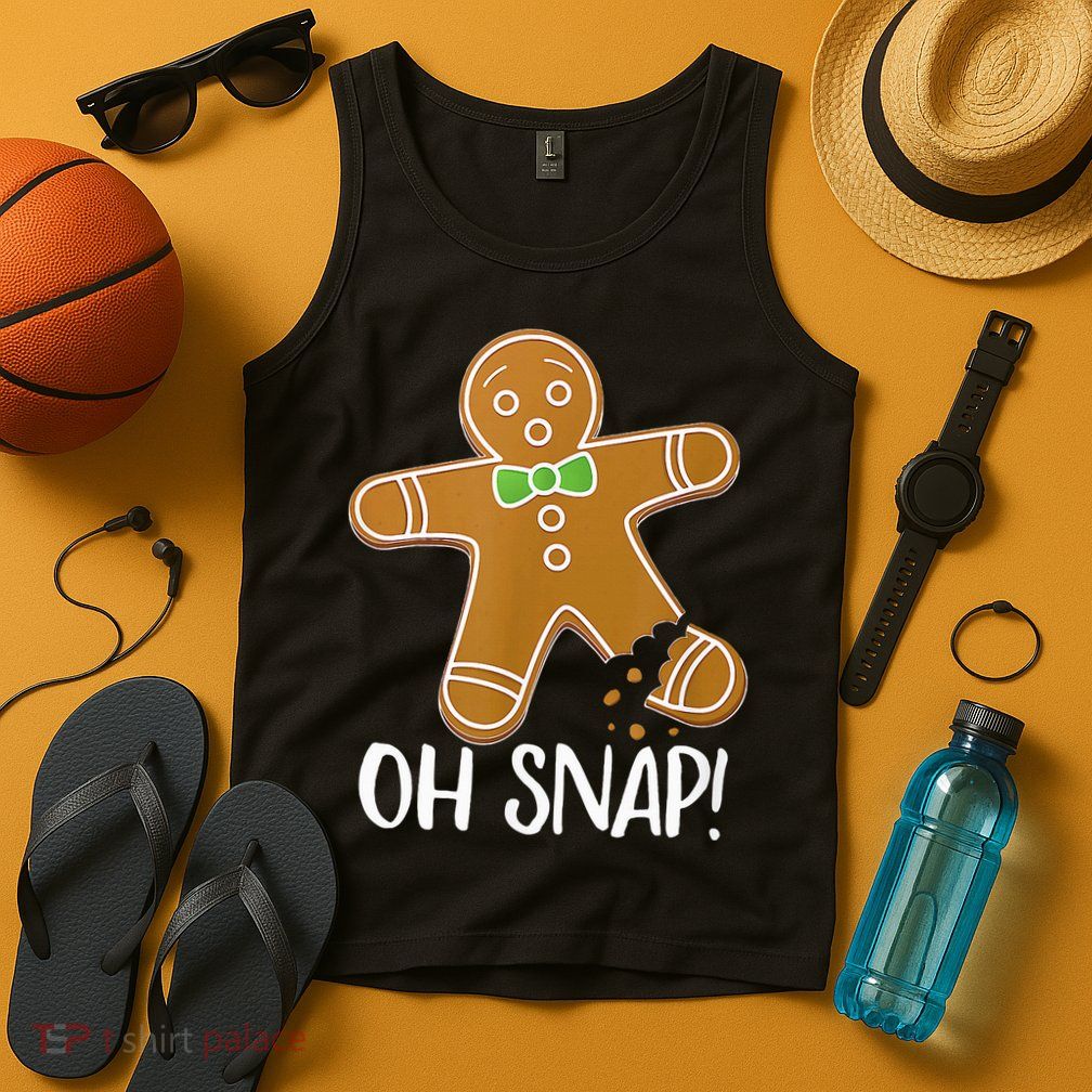 Oh Snap Gingerbread Man Cookie Broken Leg Tank Top