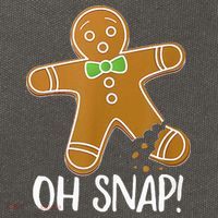 Oh Snap Gingerbread Man Cookie Broken Leg Cotton Canvas Backpack