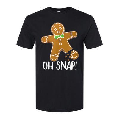 Oh Snap Gingerbread Man Cookie Broken Leg Softstyle CVC T-Shirt