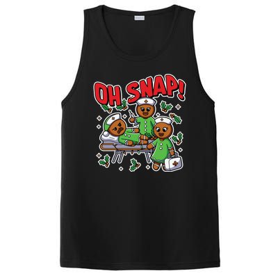 Oh Snap Gingerbread Nurse Funny Nursing Christmas Holiday PosiCharge Competitor Tank