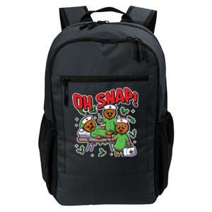 Oh Snap Gingerbread Nurse Funny Nursing Christmas Holiday Daily Commute Backpack