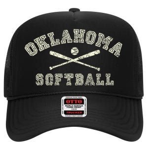 Oklahoma Softball Gear High Crown Mesh Back Trucker Hat