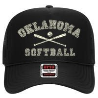 Oklahoma Softball Gear High Crown Mesh Back Trucker Hat