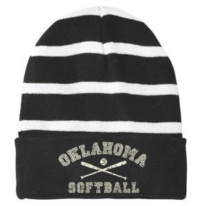 Oklahoma Softball Gear Striped Beanie with Solid Band