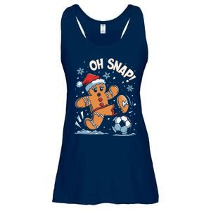 Oh Snap Gingerbreadman Christmas Soccer Ladies Essential Flowy Tank