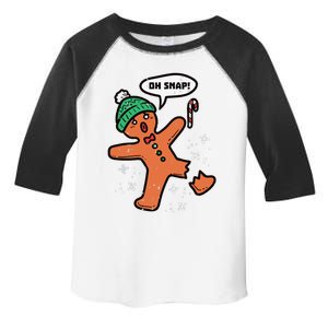 Oh Snap Gingerbread Man Funny Christmas Xmas Toddler Fine Jersey T-Shirt