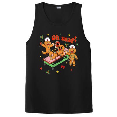 Oh Snap Gingerbread Nurse Funny Nursing Christmas Holiday PosiCharge Competitor Tank