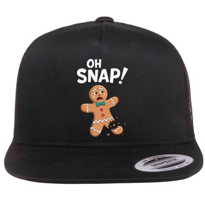 Oh Snap Gingerbread Man Flatbill Hat