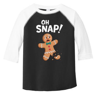 Oh Snap Gingerbread Man Toddler Fine Jersey T-Shirt