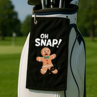 Oh Snap Gingerbread Man Golf Towel