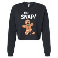 Oh Snap Gingerbread Man Cropped Pullover Crew