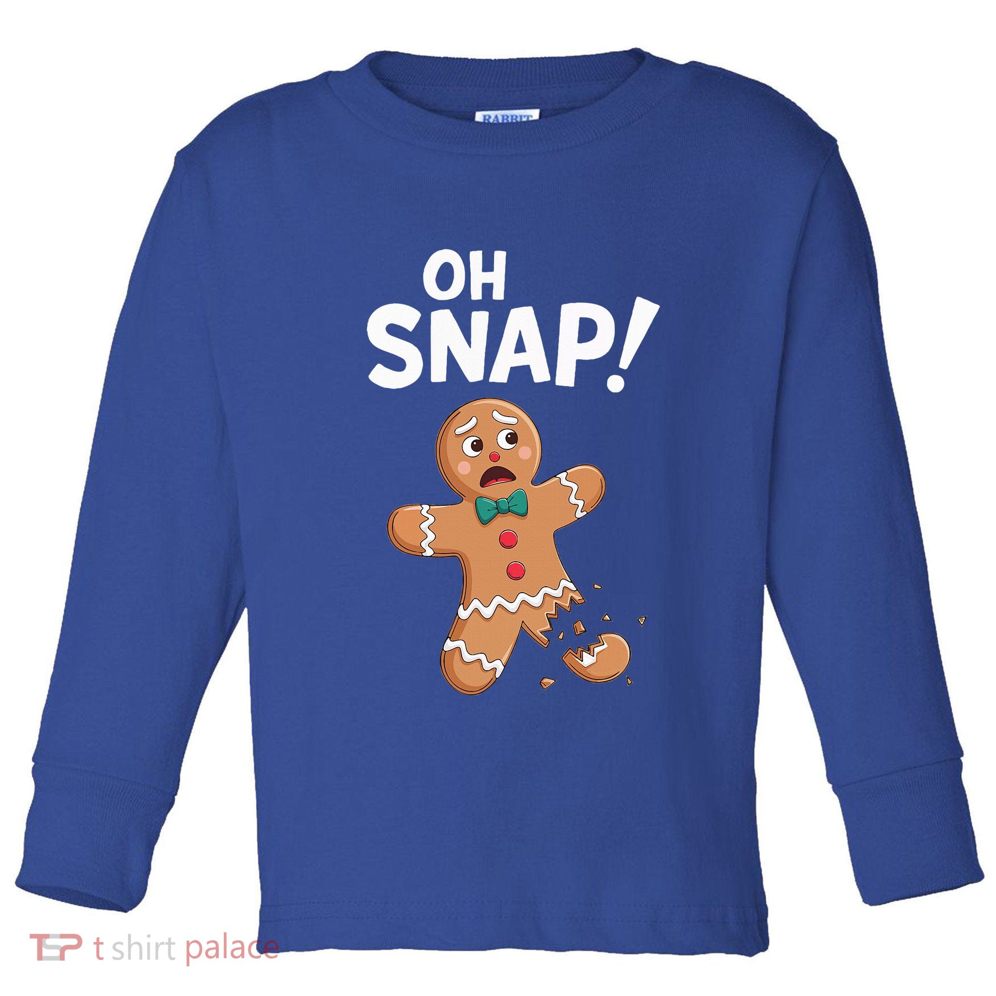 Oh Snap Gingerbread Man Toddler Long Sleeve Shirt