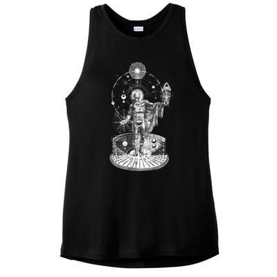 Occult Sacred Geometry Ladies PosiCharge Tri-Blend Wicking Tank