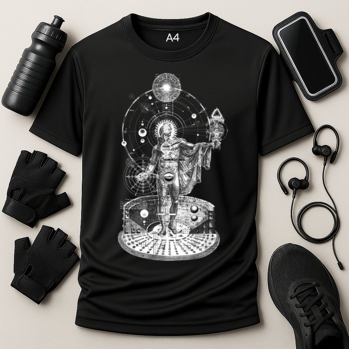 Occult Sacred Geometry Cooling Performance Crew T-Shirt
