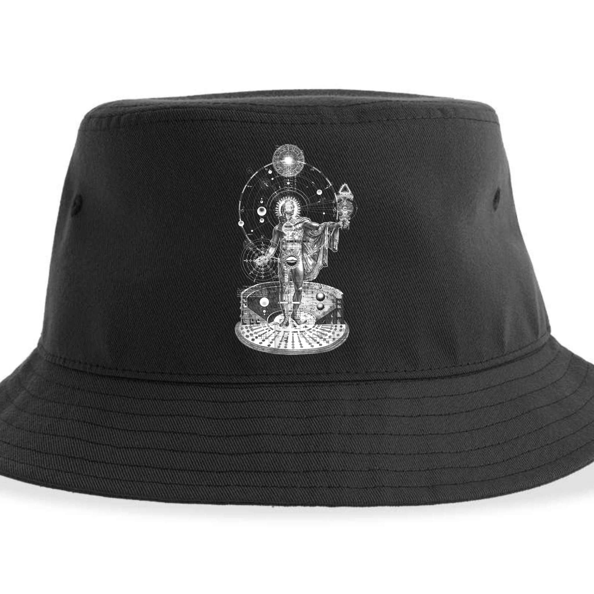 Occult Sacred Geometry Sustainable Bucket Hat