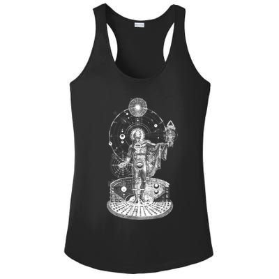 Occult Sacred Geometry Ladies PosiCharge Competitor Racerback Tank