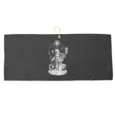 Occult Sacred Geometry Large Microfiber Waffle Golf Towel