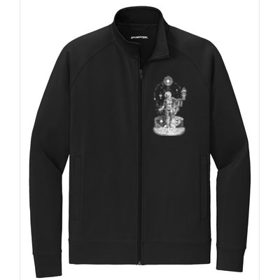 Occult Sacred Geometry Stretch Full-Zip Cadet Jacket