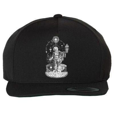 Occult Sacred Geometry Wool Snapback Cap