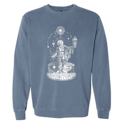 Occult Sacred Geometry Garment-Dyed Sweatshirt