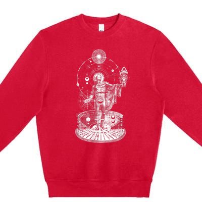 Occult Sacred Geometry Premium Crewneck Sweatshirt