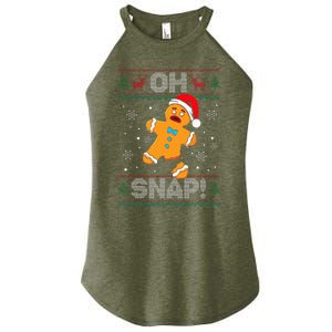 Oh Snap Gingerbread Man Cookie Christmas Women's Perfect Tri Rocker Tank