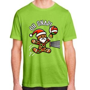 Oh Snap Gingerbreadman Christmas Volleyball Adult ChromaSoft Performance T-Shirt