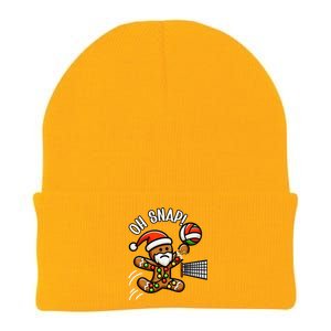 Oh Snap Gingerbreadman Christmas Volleyball Knit Cap Winter Beanie