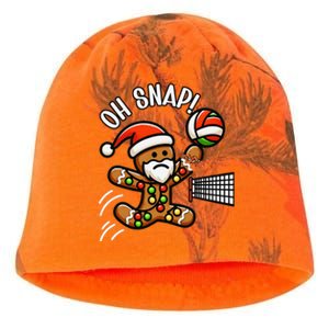 Oh Snap Gingerbreadman Christmas Volleyball Kati - Camo Knit Beanie