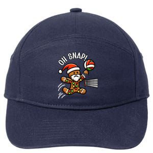 Oh Snap Gingerbreadman Christmas Volleyball 7-Panel Snapback Hat