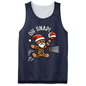 Oh Snap Gingerbreadman Christmas Volleyball Mesh Reversible Basketball Jersey Tank